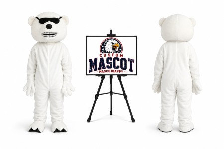 Polar Bear Mascot Costume for Parties