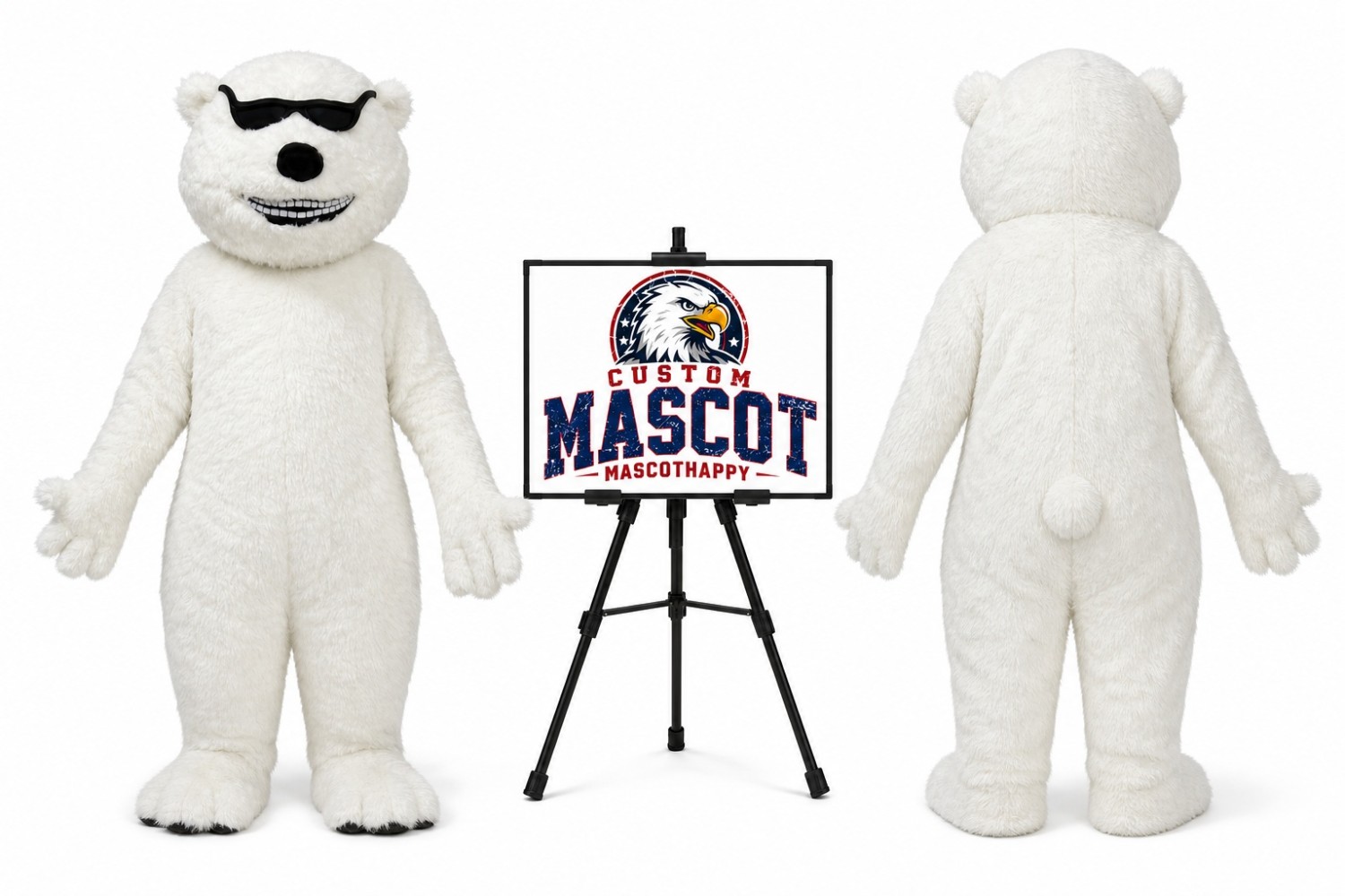 Polar Bear Mascot Costume Polar Bear Mascot Costume