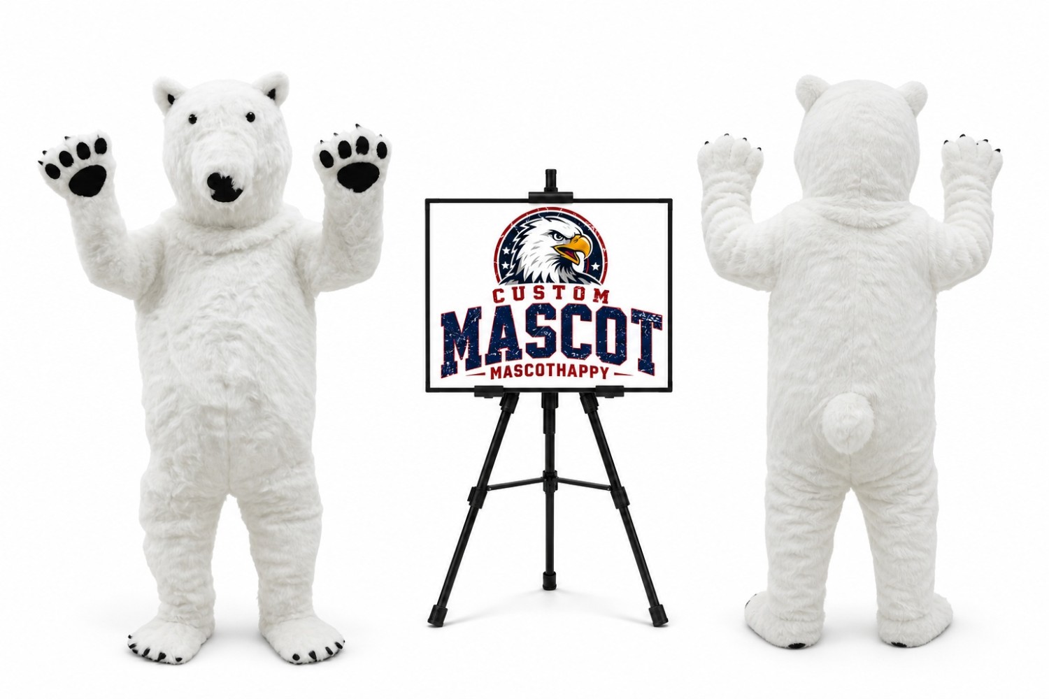Polar Bear Mascot Costume Polar Bear Mascot Costume