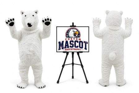 Polar Bear Mascot Costume