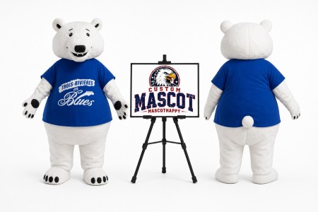 Polar Bear Mascot Costume for Parades