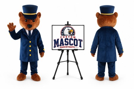 Police Bear Mascot Costume