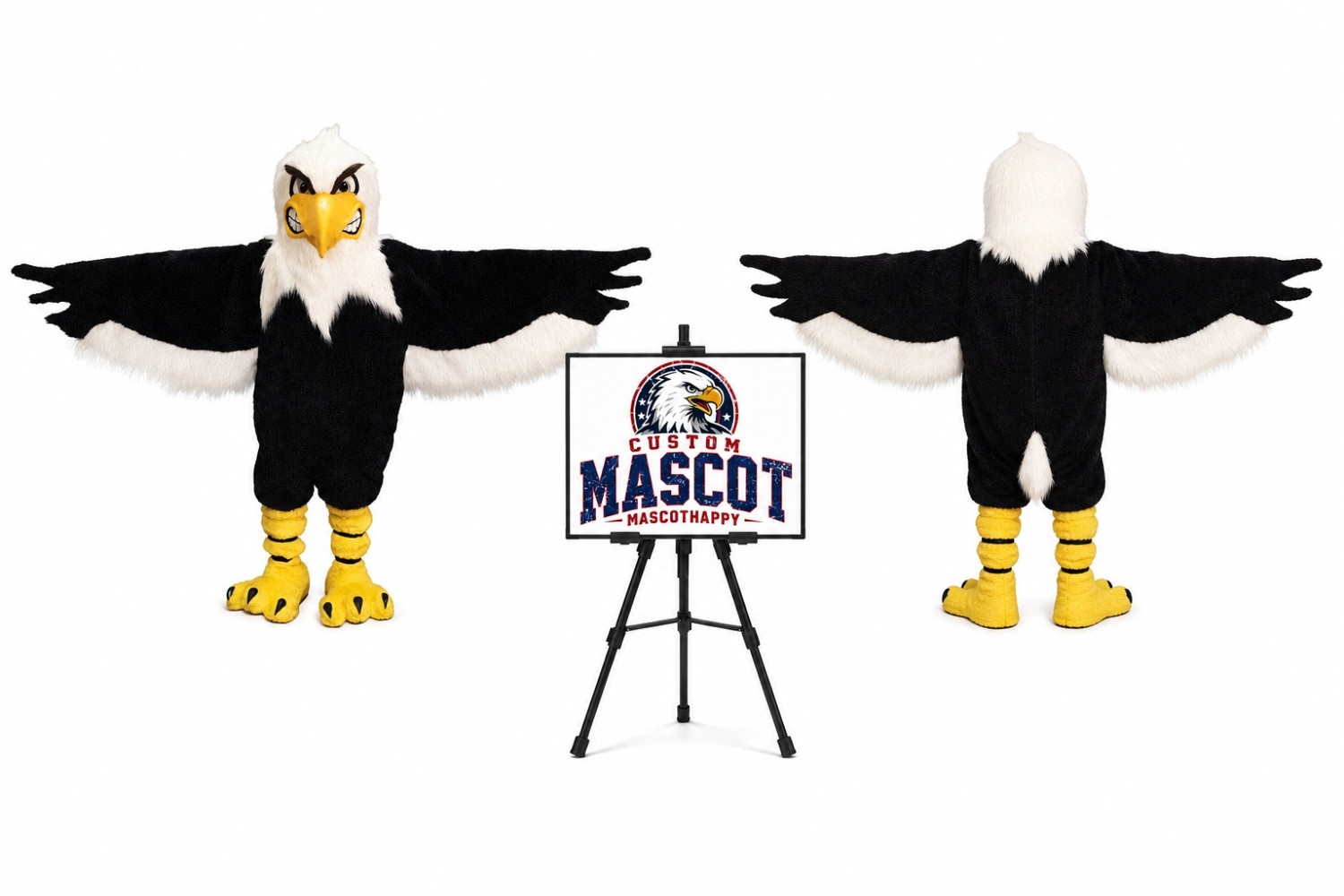 Power Eagle Mascot Costume Power Eagle Mascot Costume