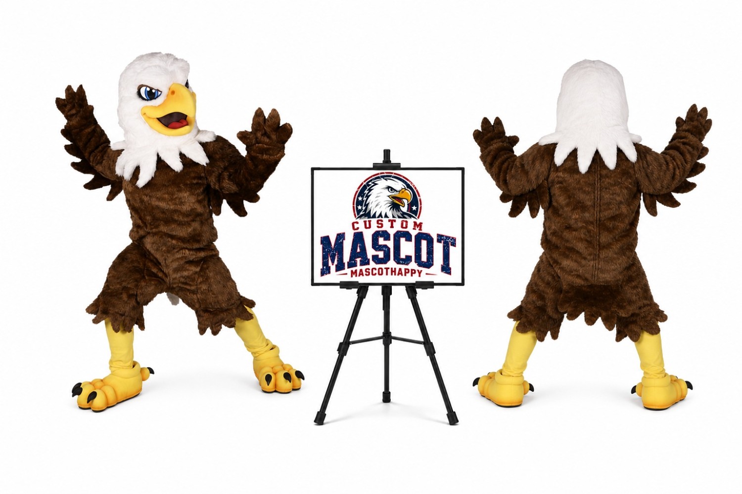 Power Fierce Eagle Mascot Costume Power Fierce Eagle Mascot Costume