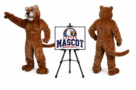 Power Leopard Panther Cat Cougar Mascot Costume