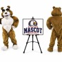 Power Muscular Bulldog Mascot Costume