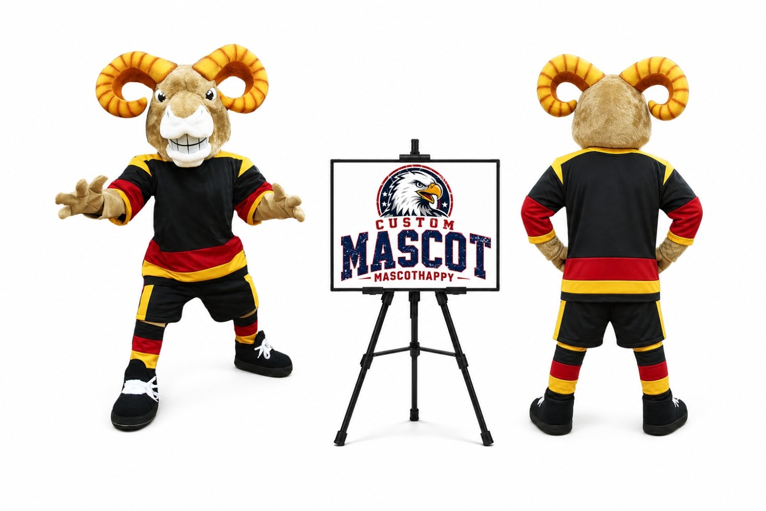 Power Sport Ram Mascot Costume for Sports Events Power Sport Ram Mascot Costume for Sports Events