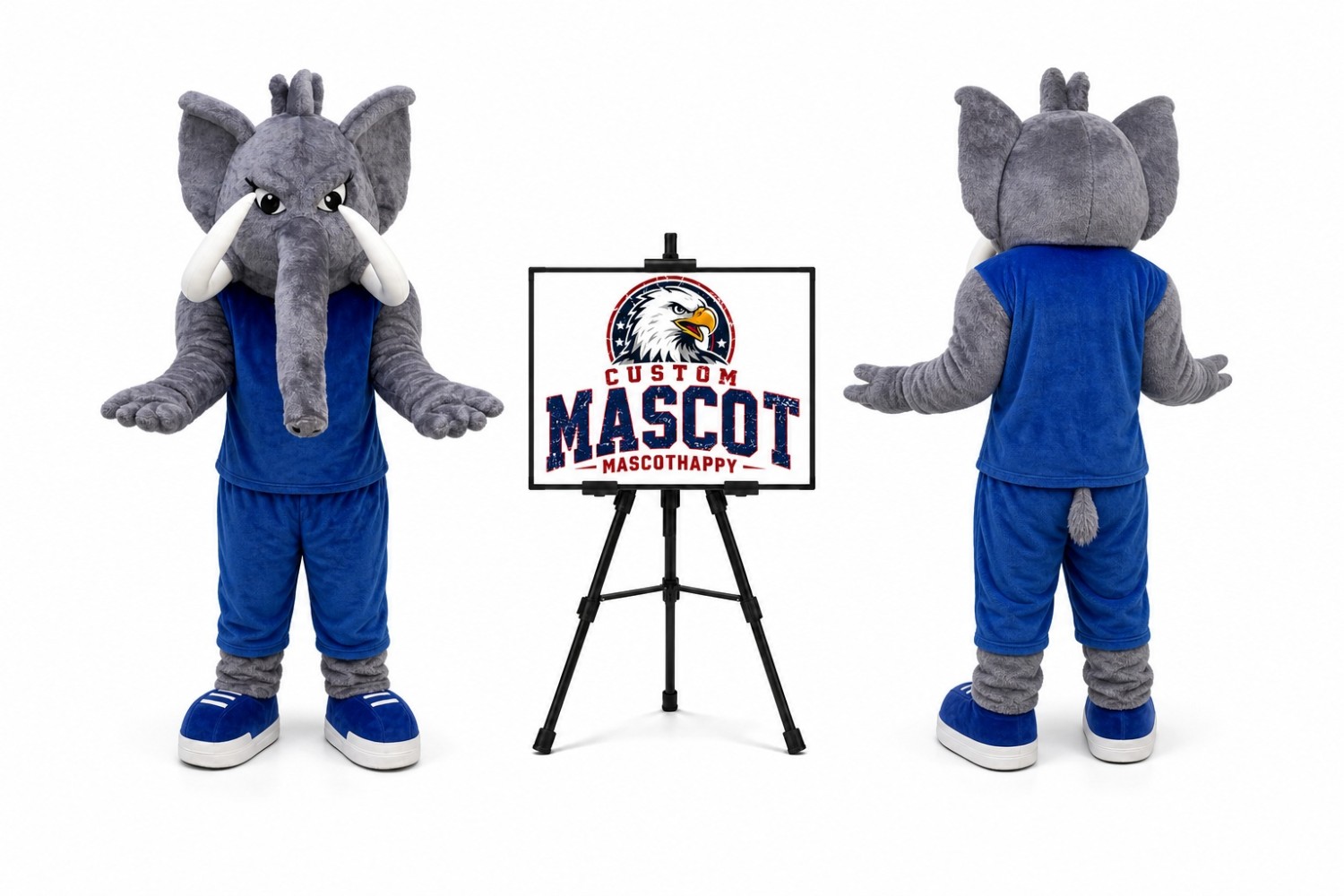 Powerful Elephant Mascot Costume Powerful Elephant Mascot Costume