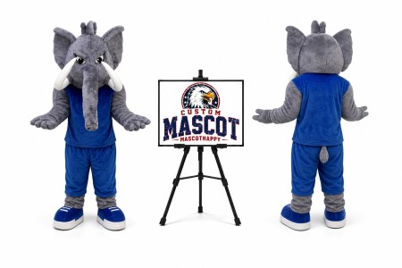 Powerful Elephant Mascot Costume