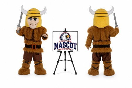 Primitive Man Cartoon Orc Warrior Mascot Costume