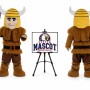 Primitive Man Cartoon Orc Warrior Mascot Costume