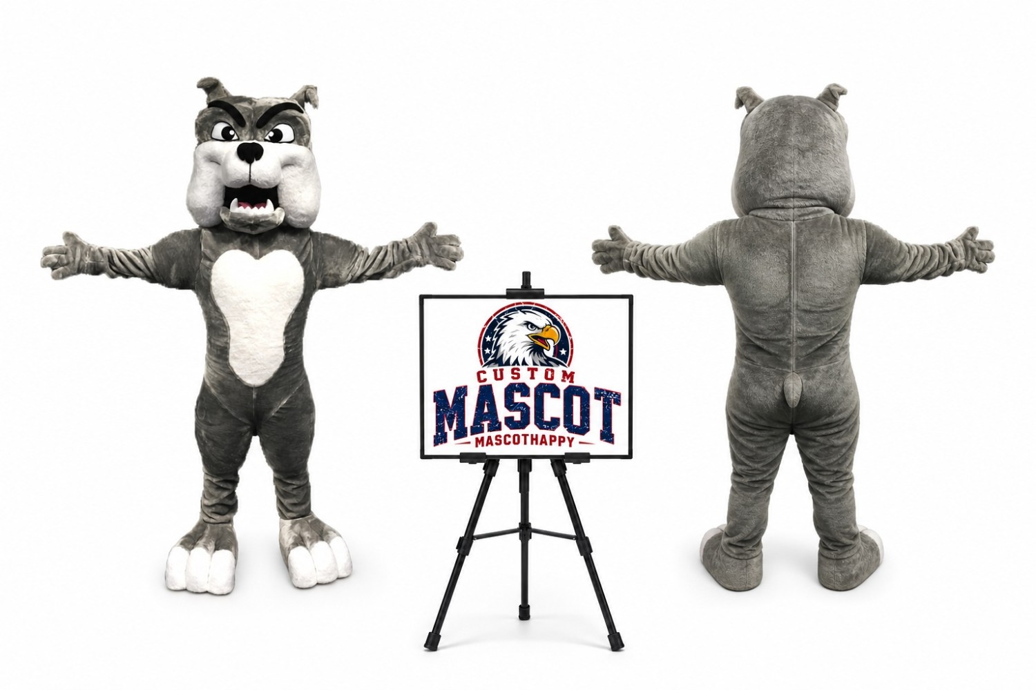Professional Quality Bulldog Mascot Costume Professional Quality Bulldog Mascot Costume