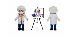 Professor Old Man Mascot Costume Professor Old Man Mascot Costume
