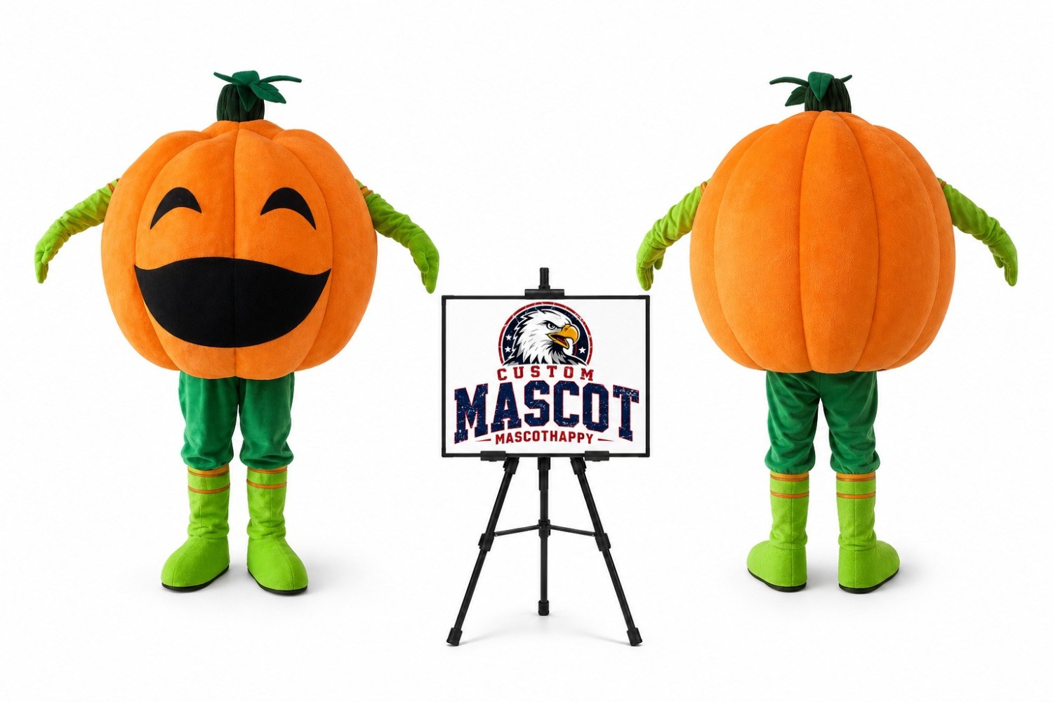 Pumpkin Head Halloween Mascot Costume for Halloween Events Pumpkin Head Halloween Mascot Costume for Halloween Events