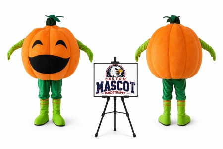 Pumpkin Head Halloween Mascot Costume for Halloween Events