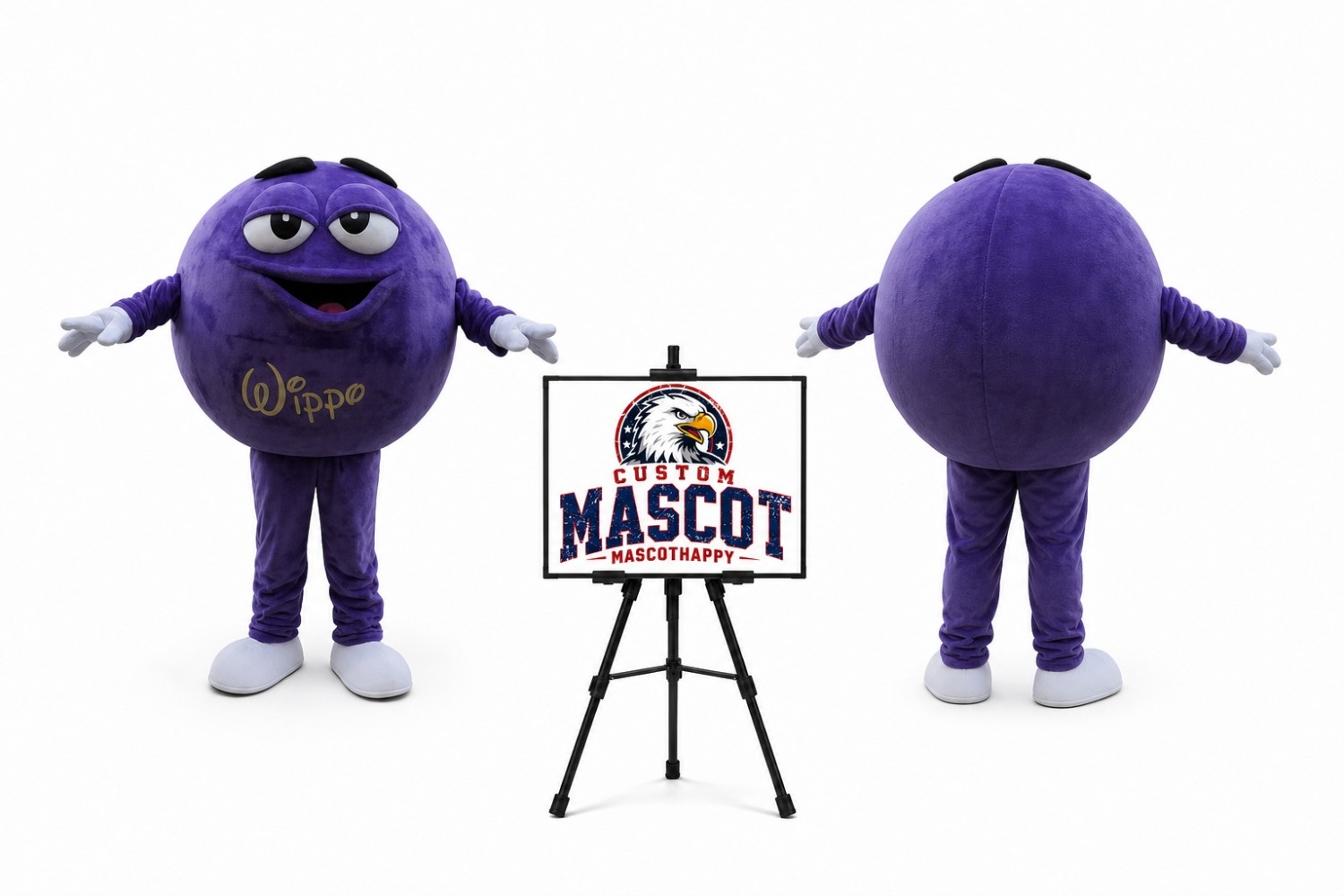 Chocolate Beans Mascot Costume Chocolate Beans Mascot Costume