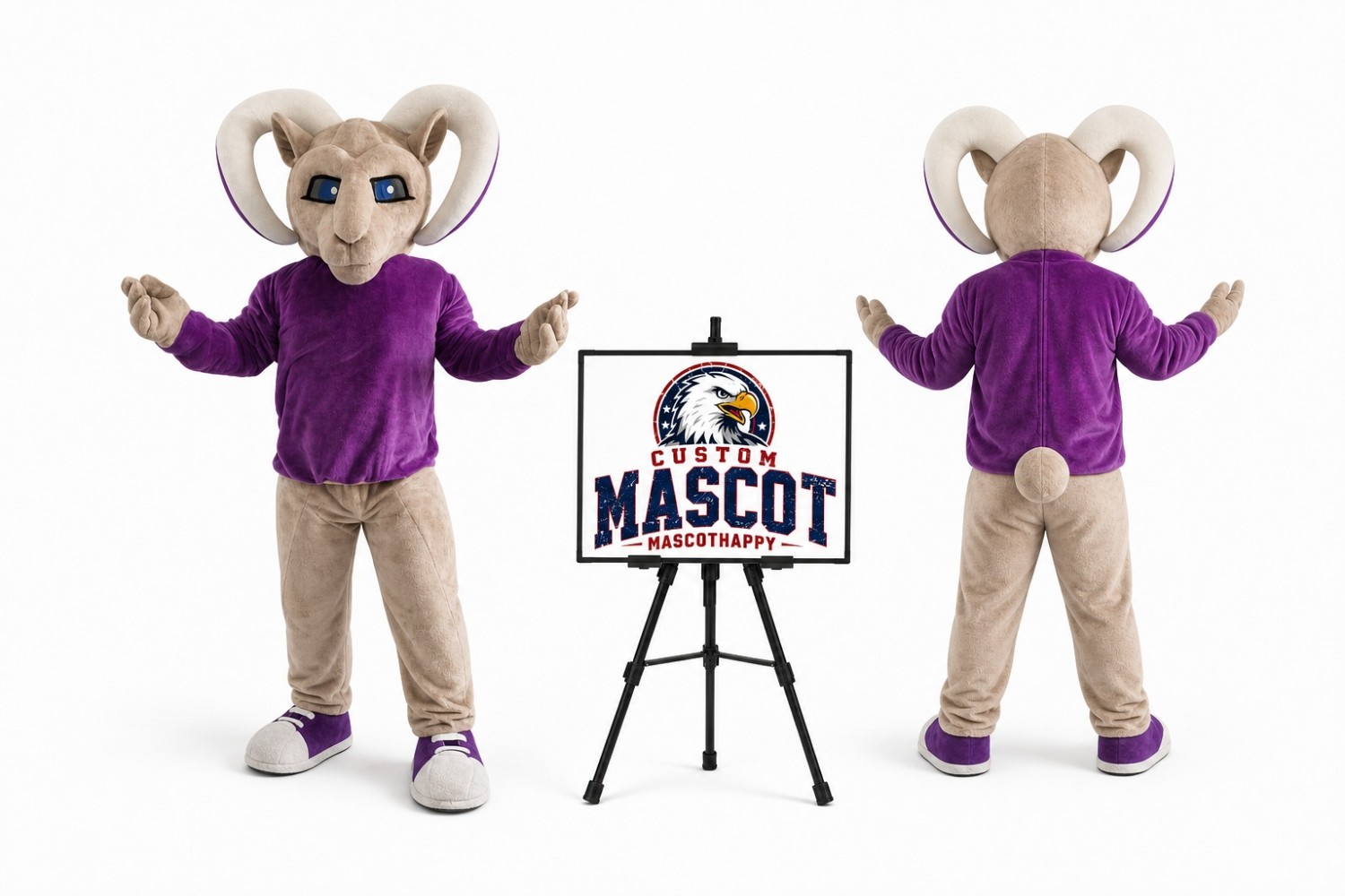 Ram Bighorn Goat Mascot Costume Ram Bighorn Goat Mascot Costume