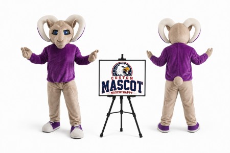 Ram Bighorn Goat Mascot Costume