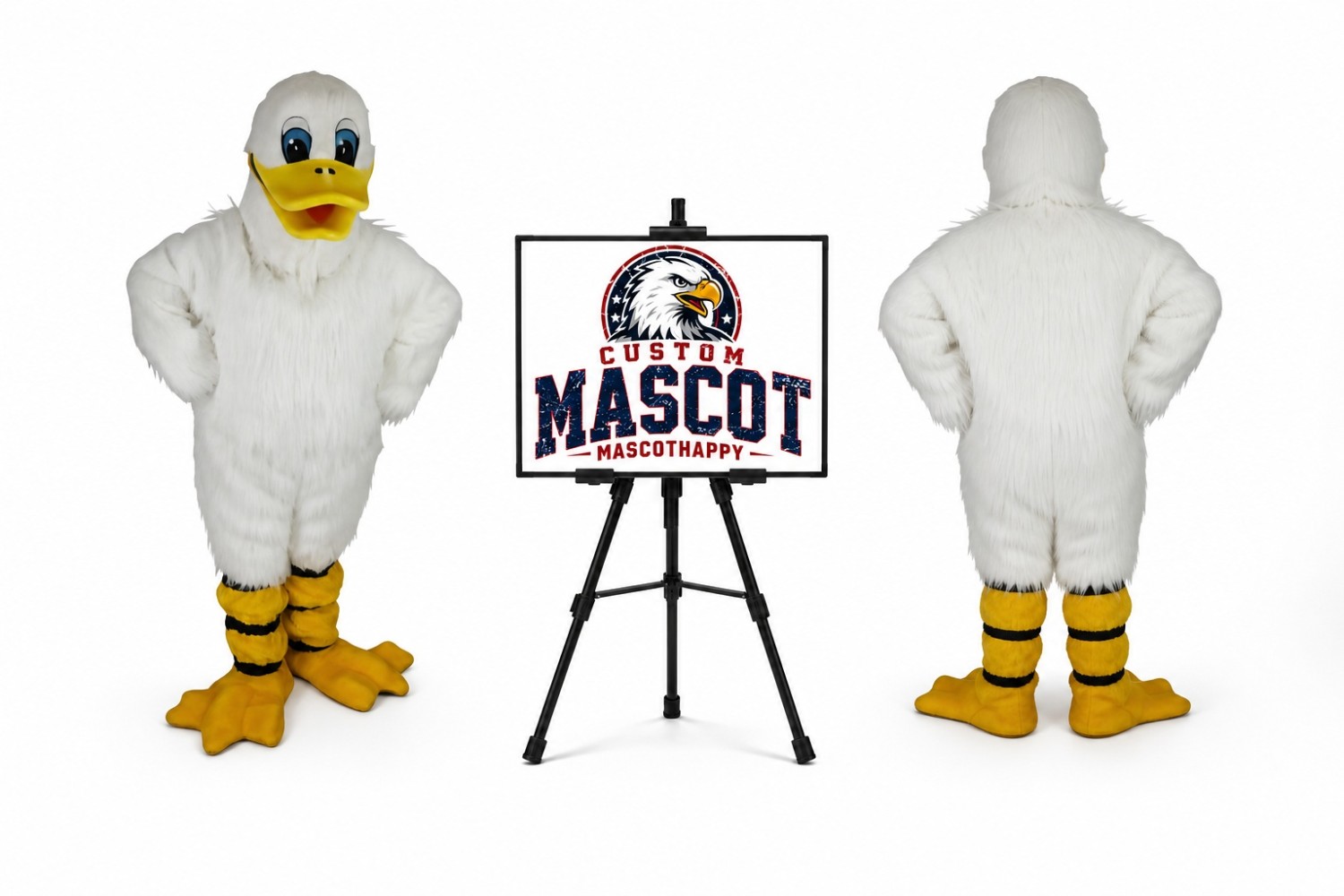 Quackers Duck Mascot Costume Quackers Duck Mascot Costume