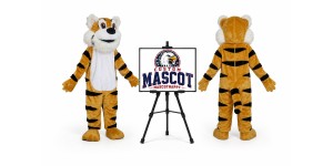 Brown and Orange Tiger Mascot Costume Brown and Orange Tiger Mascot Costume