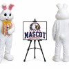 Rainbow Rabbit Bunny Easter Mascot Costume for Easter Events