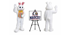 Rainbow Rabbit Bunny Easter Mascot Costume for Easter Events Rainbow Rabbit Bunny Easter Mascot Costume for Easter Events