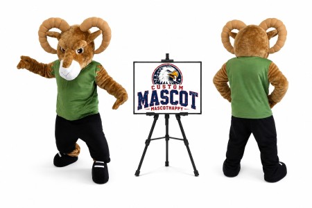 Ram Bighorn Goat Mascot Costume