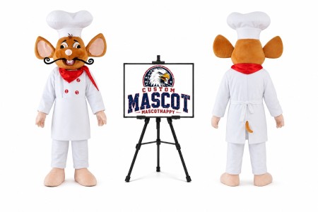 Rat Mouse Cook Chef Mascot Costume for Food Events