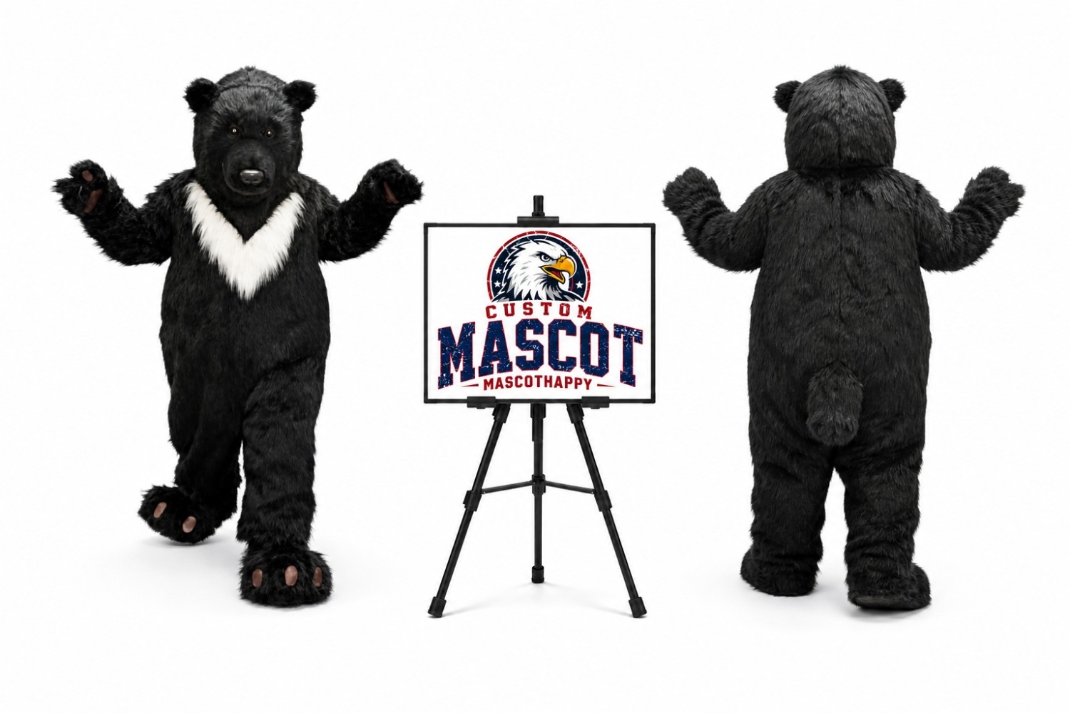 Realistic Bear Mascot Costume Realistic Bear Mascot Costume