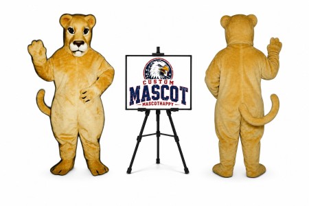 Realistic Lioness Mascot Costume