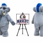 Realistic Mammoth Elephant Mascot Costume