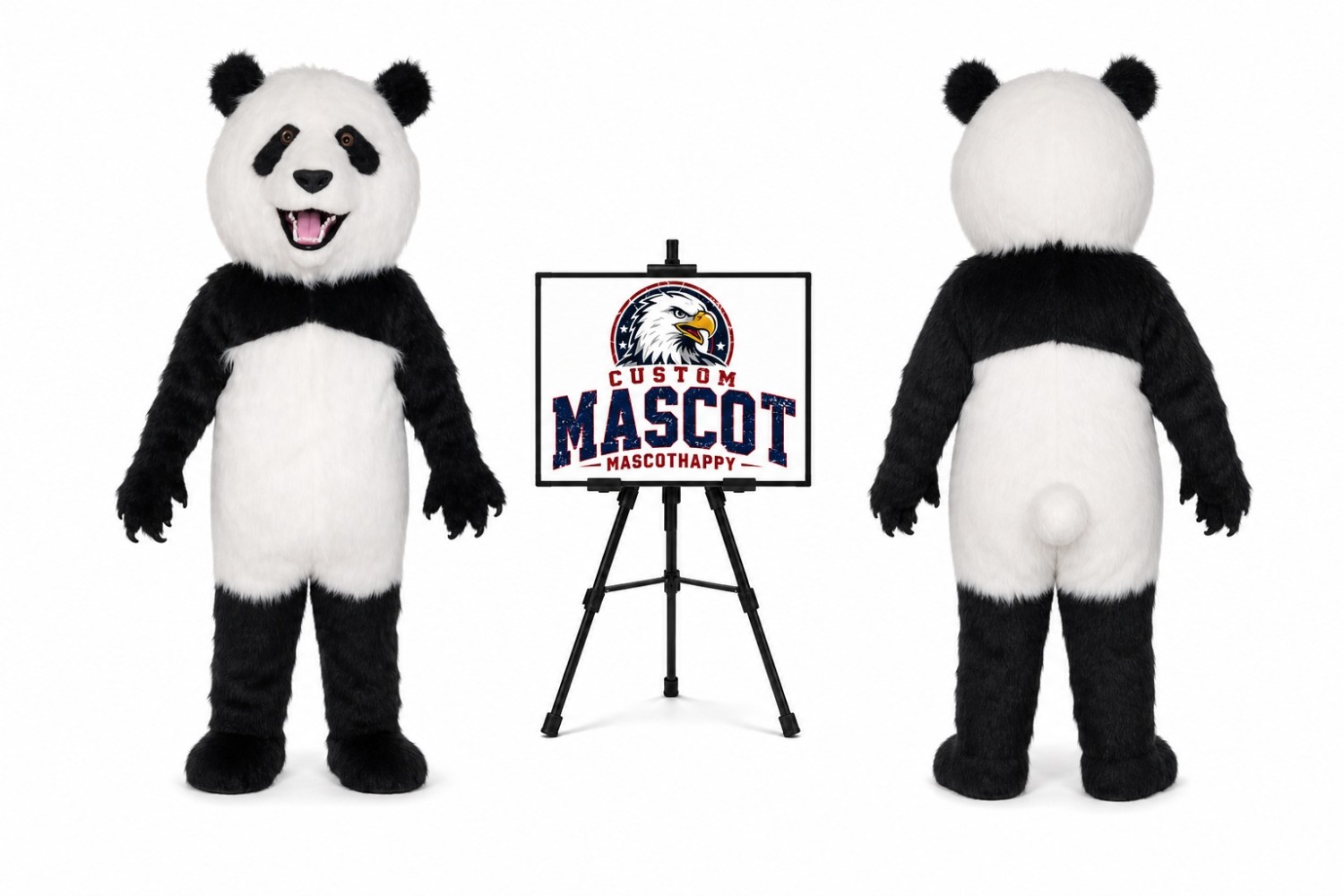 Realistic Panda Mascot Costume Realistic Panda Mascot Costume