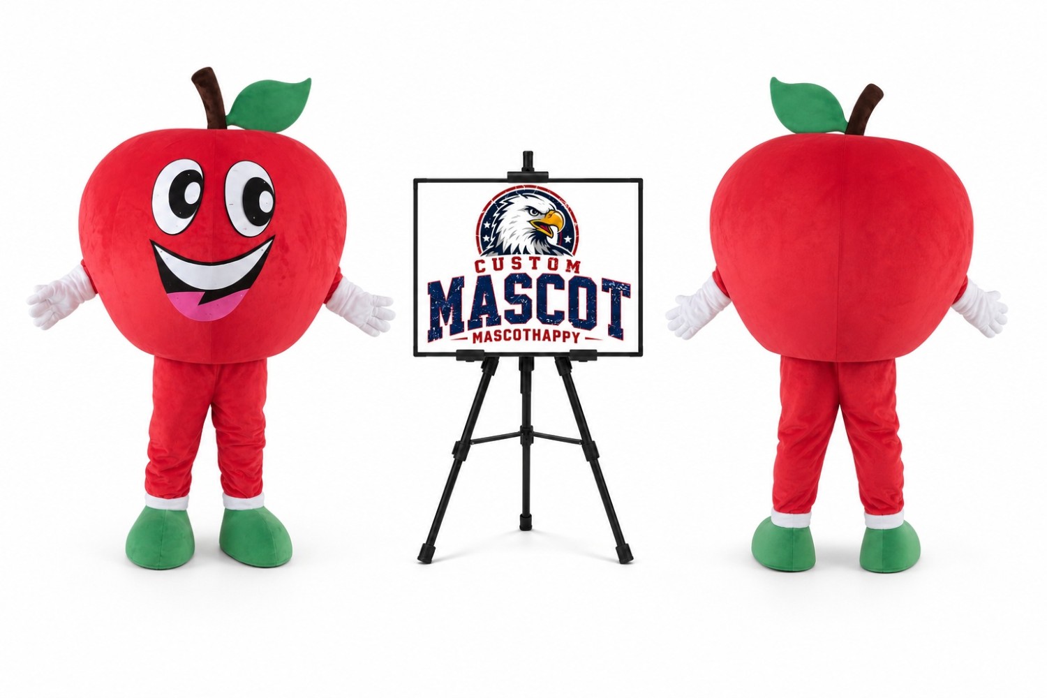 Apple Mascot Costume for Food Events Apple Mascot Costume for Food Events