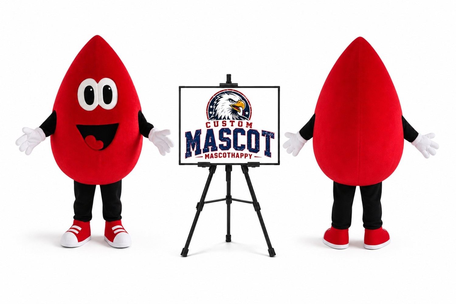Blood Drop Mascot Costume Blood Drop Mascot Costume