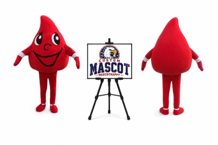 Blood Drops Mascot Costume