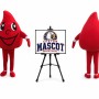 Blood Drops Mascot Costume