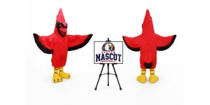 Cardinal Mascot Costume Cardinal Mascot Costume