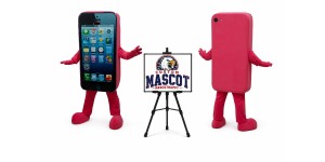Cell Phone Apple Iphone Mascot Costume for Food Events Cell Phone Apple Iphone Mascot Costume for Food Events