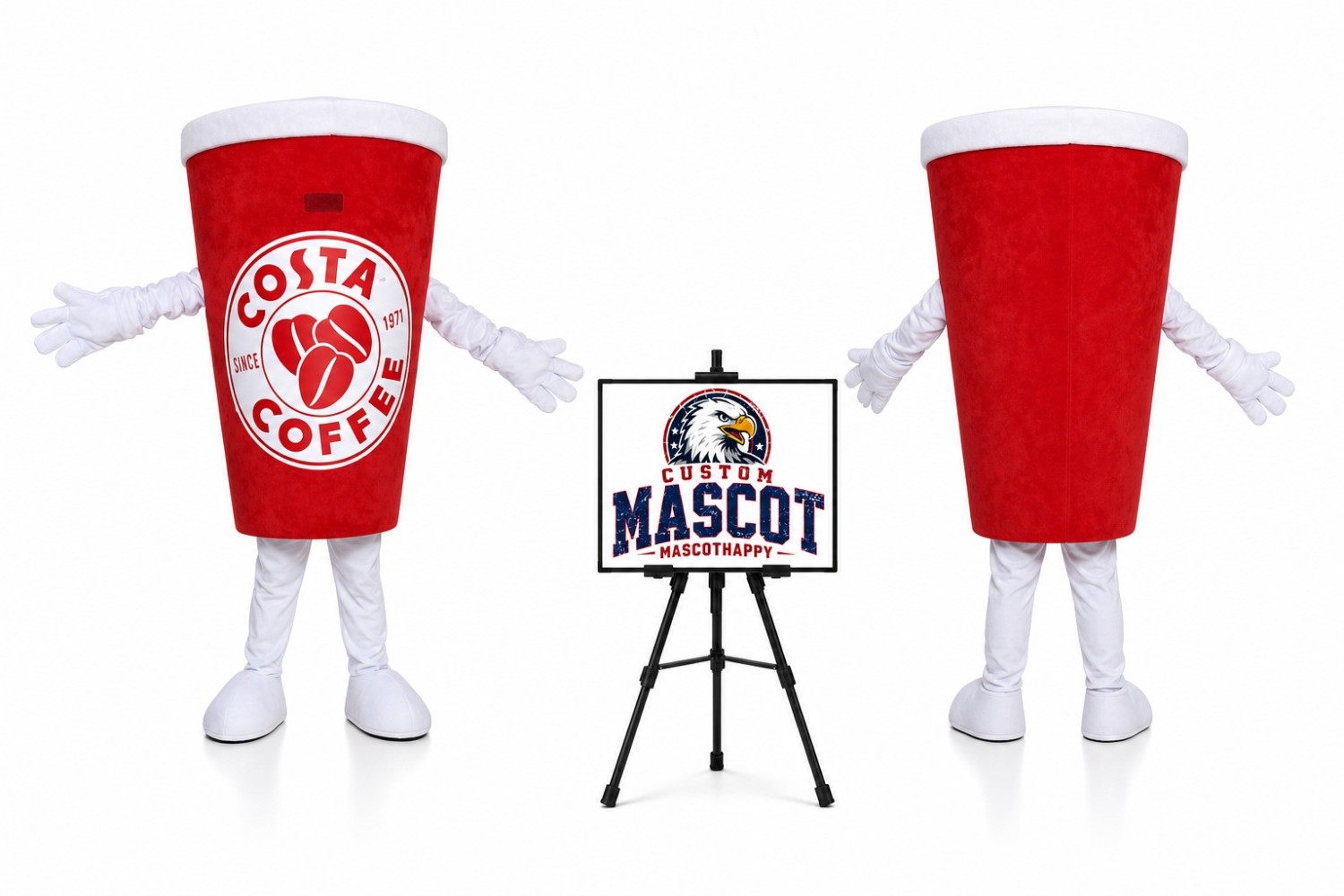 Coffee Cup Mascot Costume Coffee Cup Mascot Costume