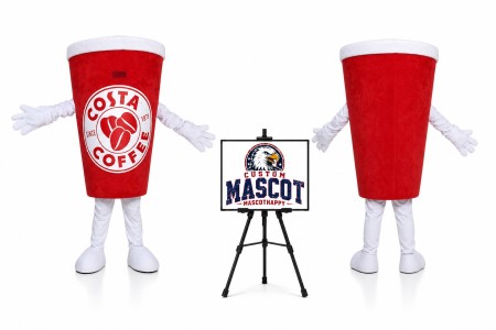 Coffee Cup Mascot Costume