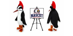Crown Woodpecker Mascot Costume Crown Woodpecker Mascot Costume