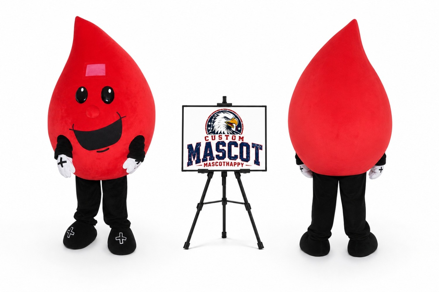 Drop Blood Mascot Costume Drop Blood Mascot Costume