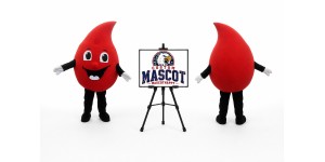 Drop of Blood Mascot Costume Drop of Blood Mascot Costume