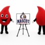 Drop of Blood Mascot Costume