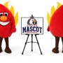 Fire Mascot Costume
