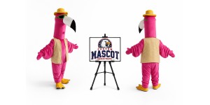 Flamingo Bird Mascot Costume Flamingo Bird Mascot Costume