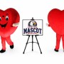 Heart Love Mascot Costume
