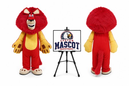 Long Hair Lion Mascot Costume