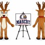 Nose Reindeer Mascot Costume for Christmas Events