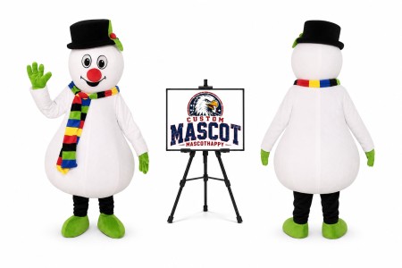 Nose Snowman Mascot Costume for Christmas Events